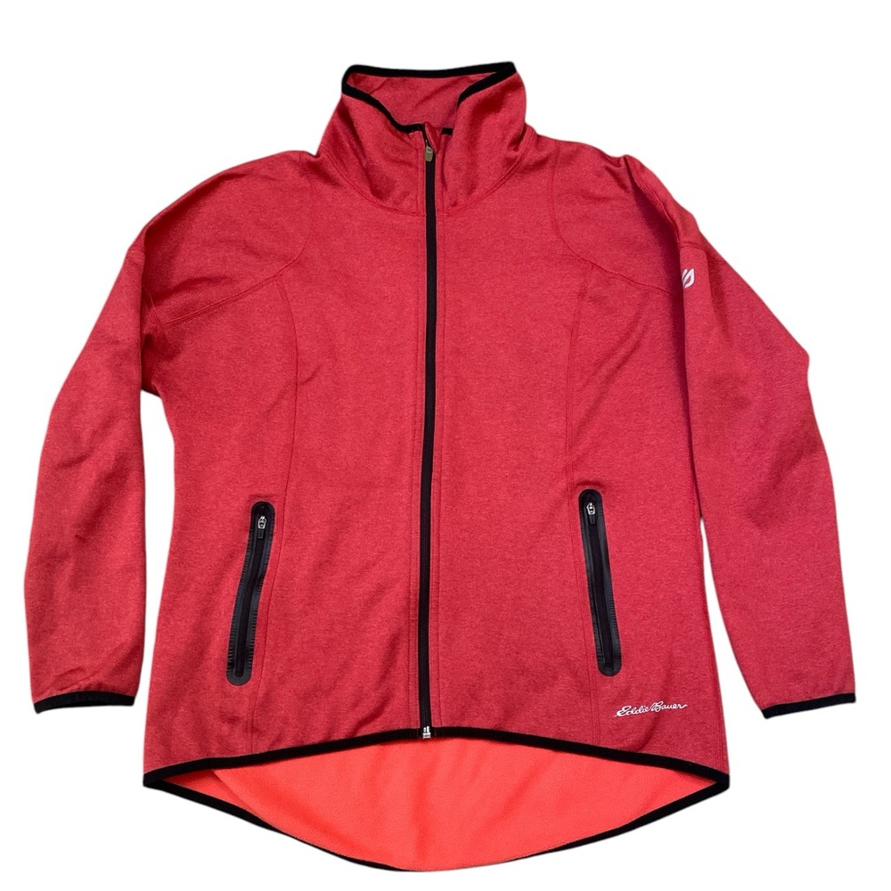 Everyday Outdoor Women’s Eddie Bauer After Burn 2.0 Red Fleece Full Zip Jacket